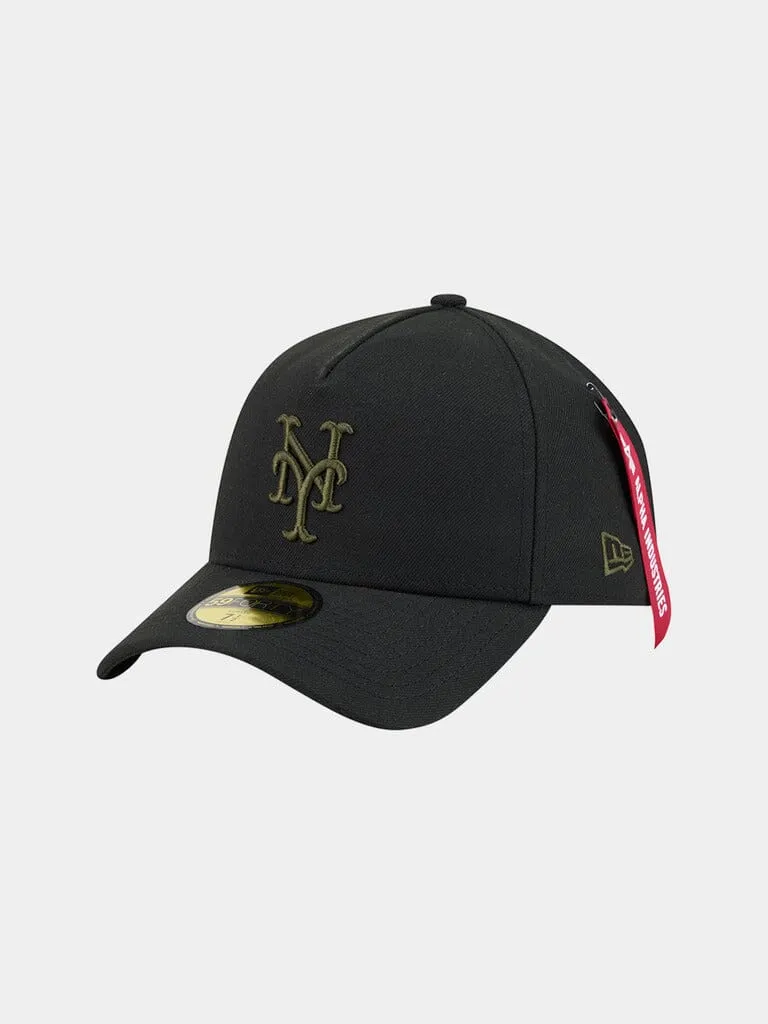 Alpha Industries Mets 59FORTY șapcă neagră fitted