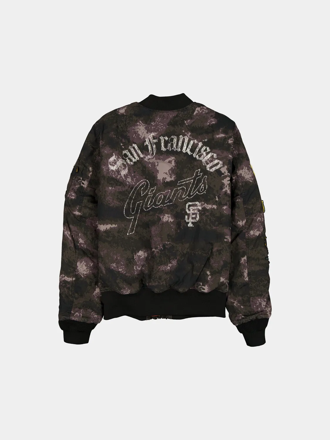 Alpha Industries MA-1 geaca bomber negru camuflaj