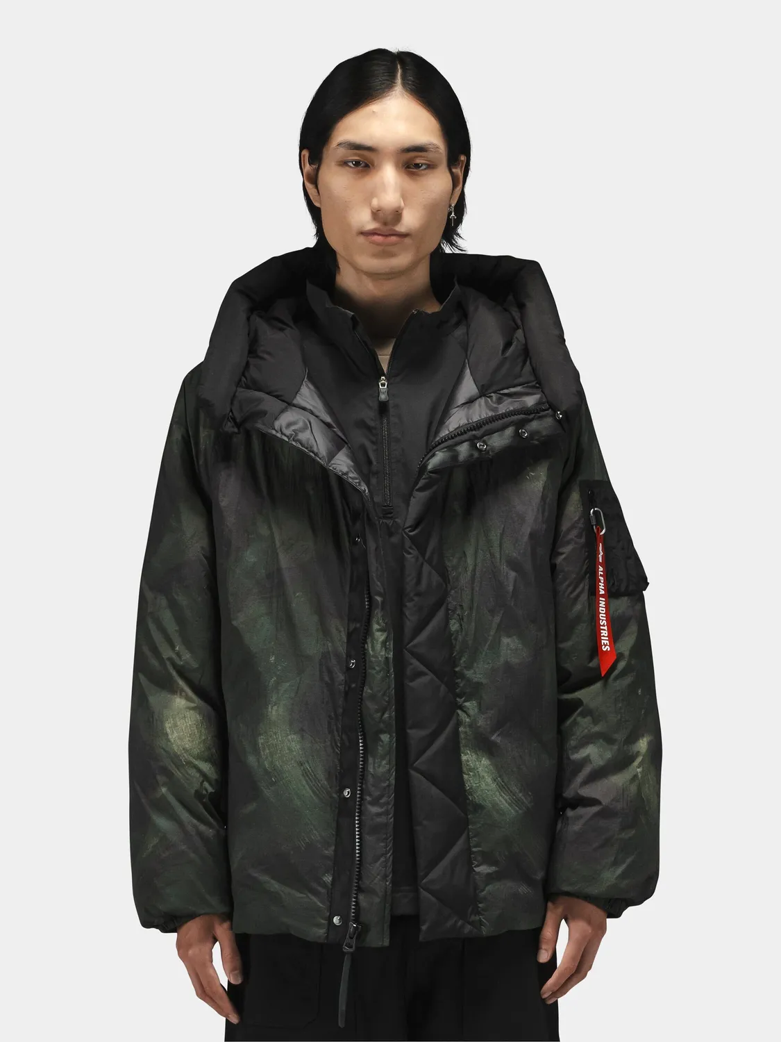 Alpha Industries Sheer Puffer parka barbati camuflaj puf