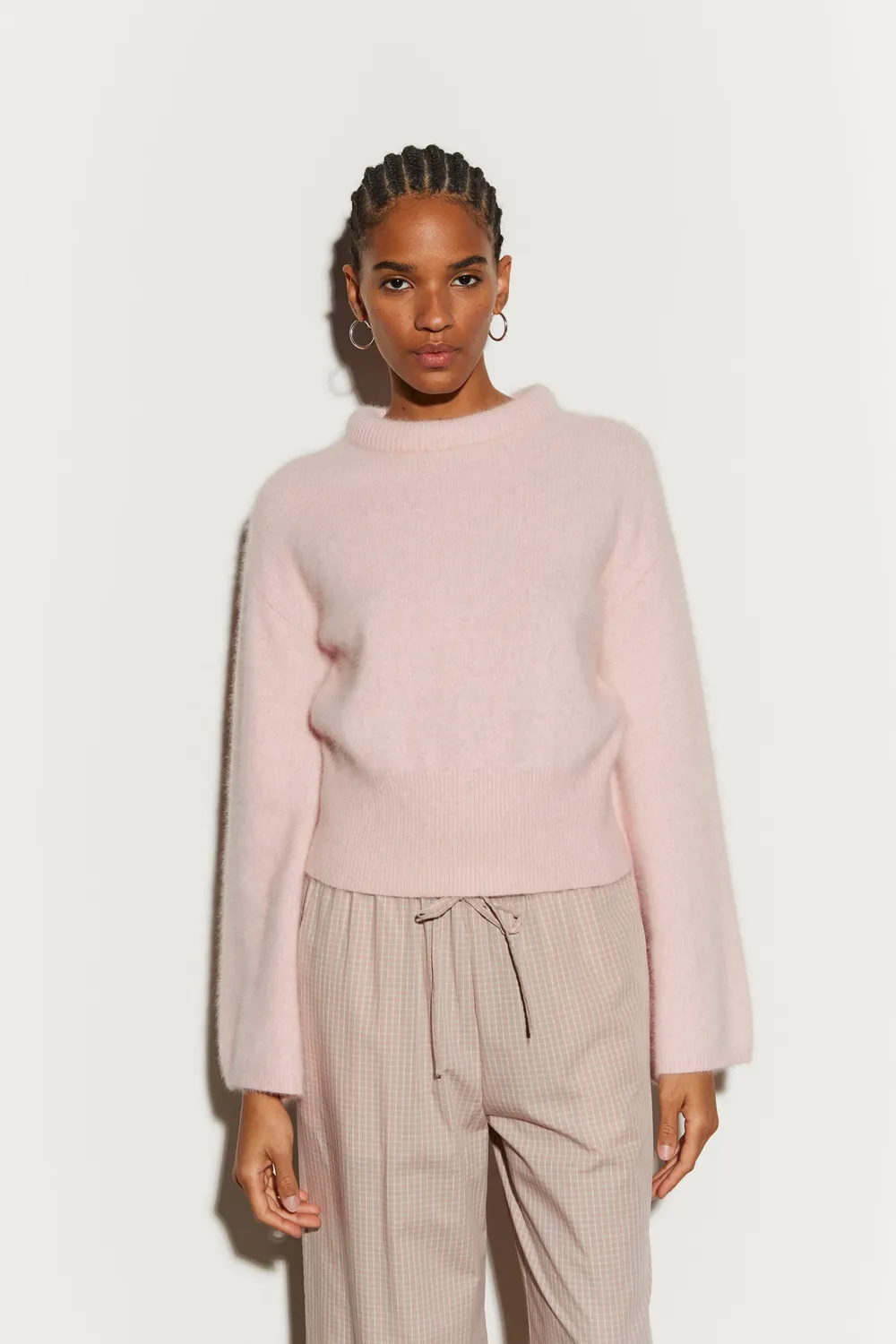 Isabelle Blanche pulover oatmeal blana vulpe