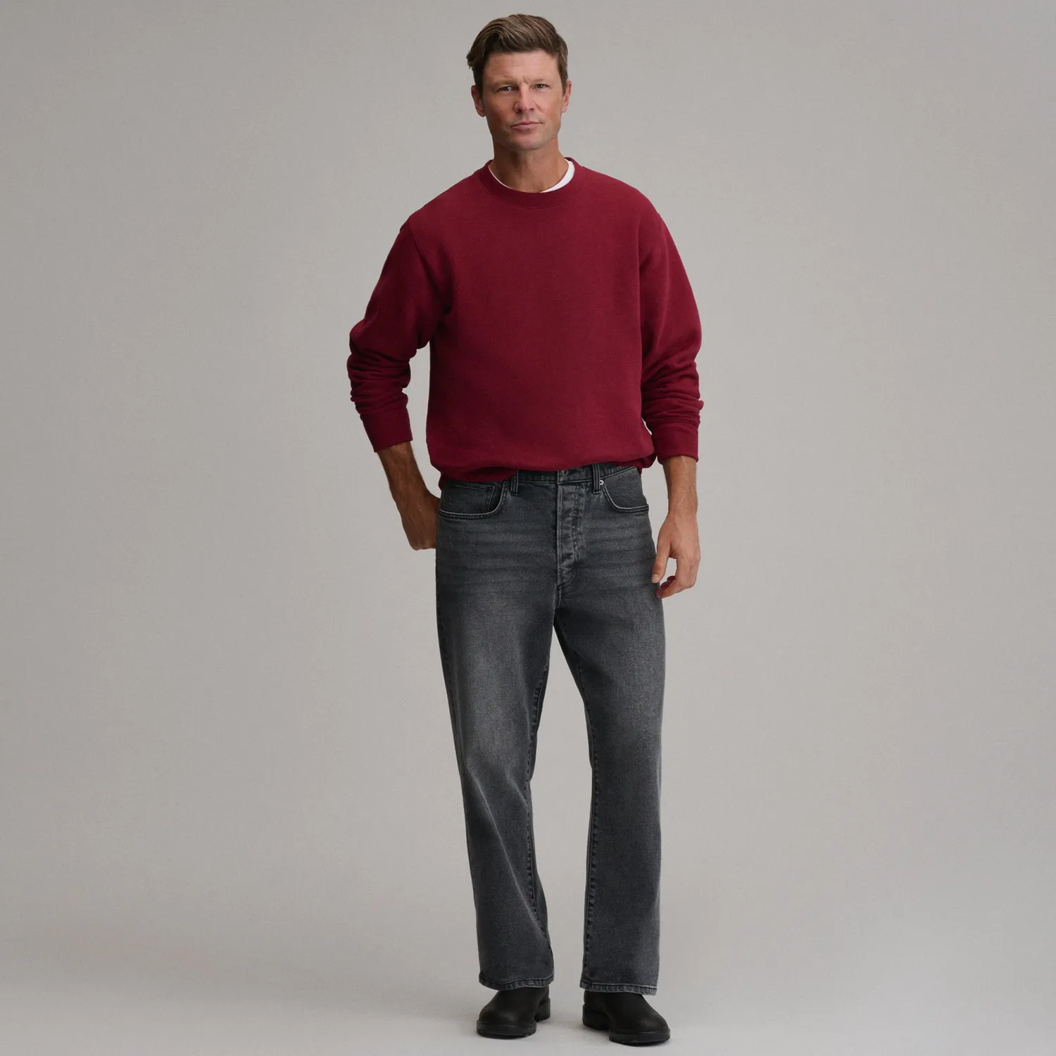 Eddie Bauer Heritage Loose Fit Jeans blugi Pacific Blue largi