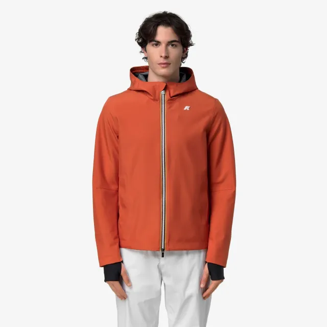K-Way Jacko geacă bărbați Orange Brownish 10.000 mm