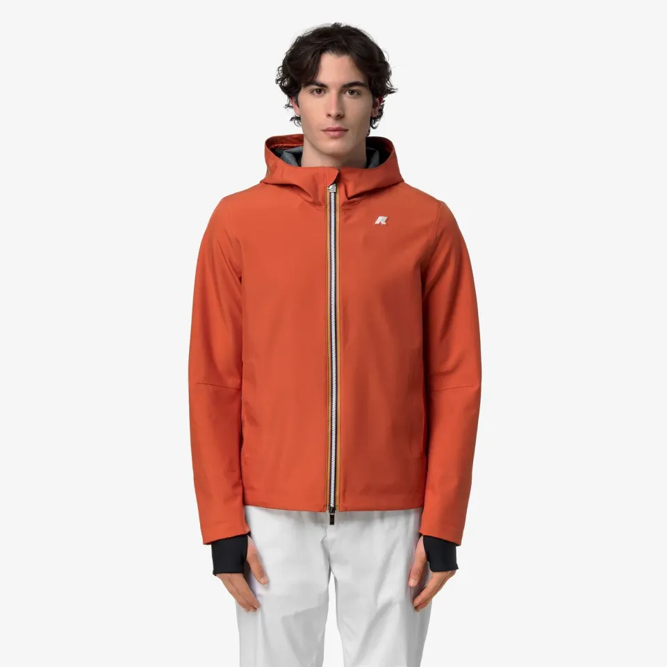 K-Way Jacko geacă bărbați Orange Brownish 10.000 mm