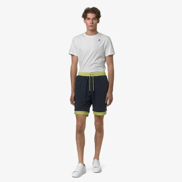 K-Way Le Vrai Nestor Nylon PC pantaloni scurti Blue Depth