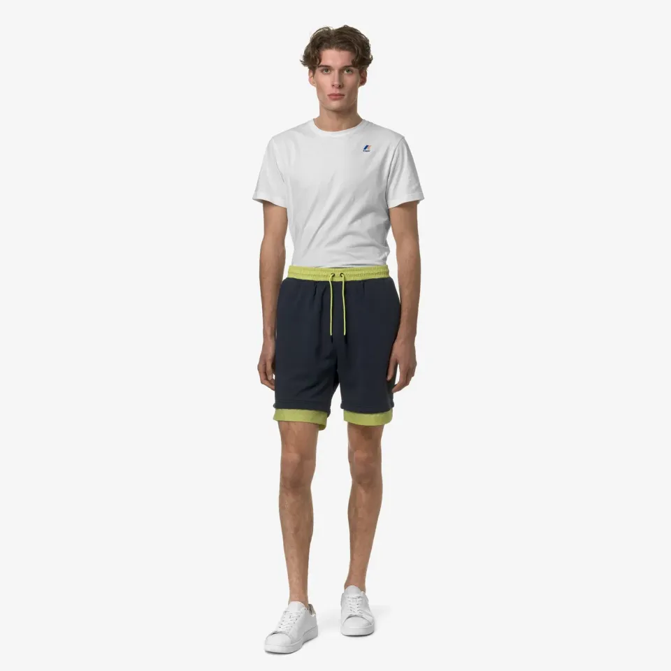 K-Way Le Vrai Nestor Nylon PC pantaloni scurti Blue Depth