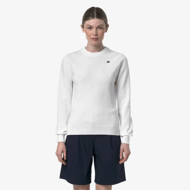 K-Way Abbis Mix Cotton Golf pulover alb dama