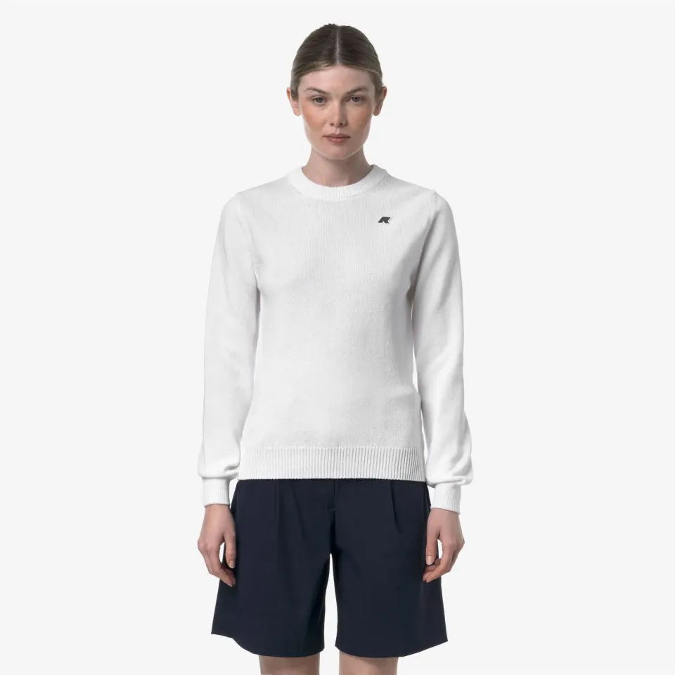 K-Way Abbis Mix Cotton Golf pulover alb dama
