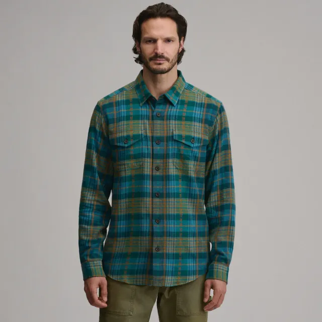 Eddie Bauer Cabin camasa flanel Sea Glass calduroasa