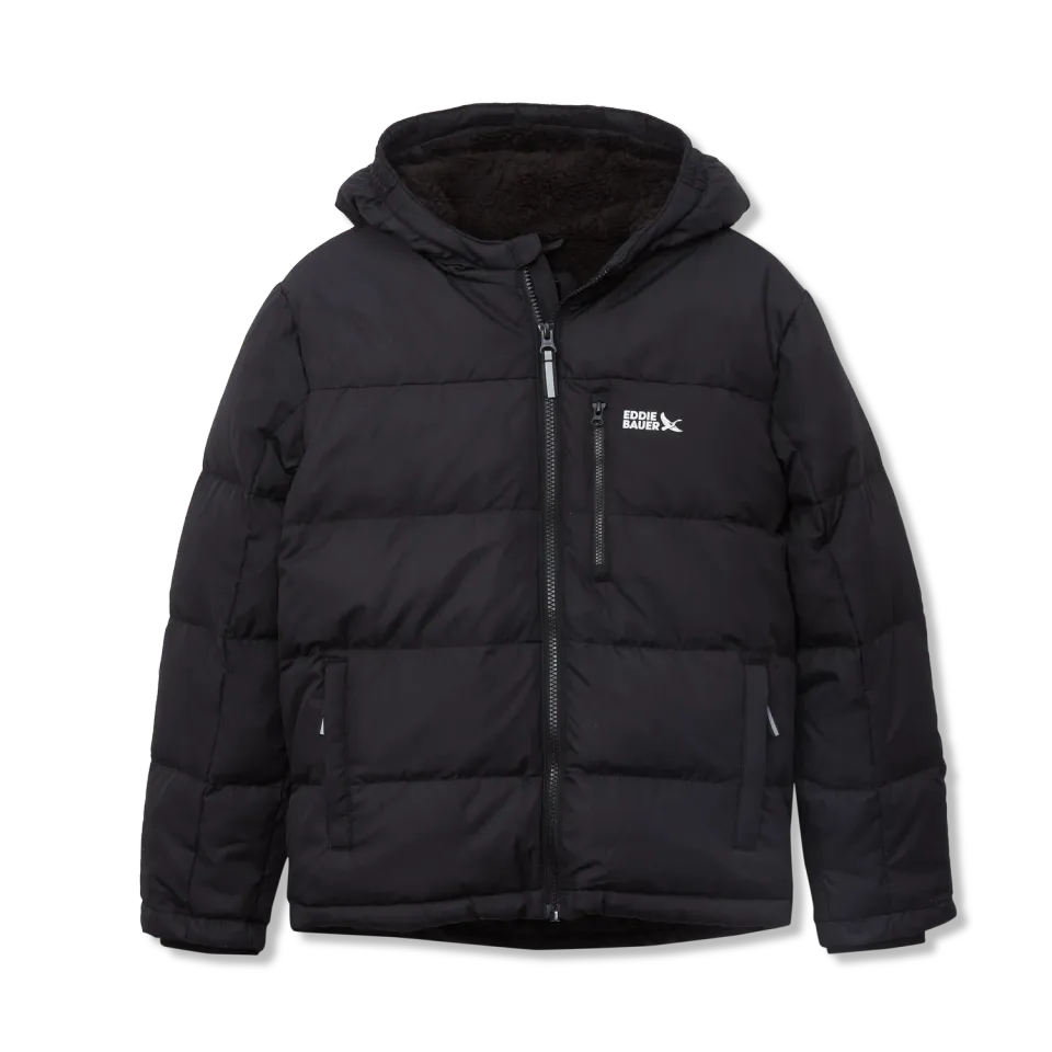 Eddie Bauer Classic Down geacă băieți neagră puf