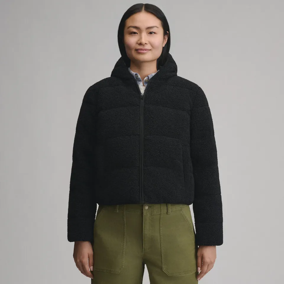Eddie Bauer Plush Puff geaca dama neagra iarna