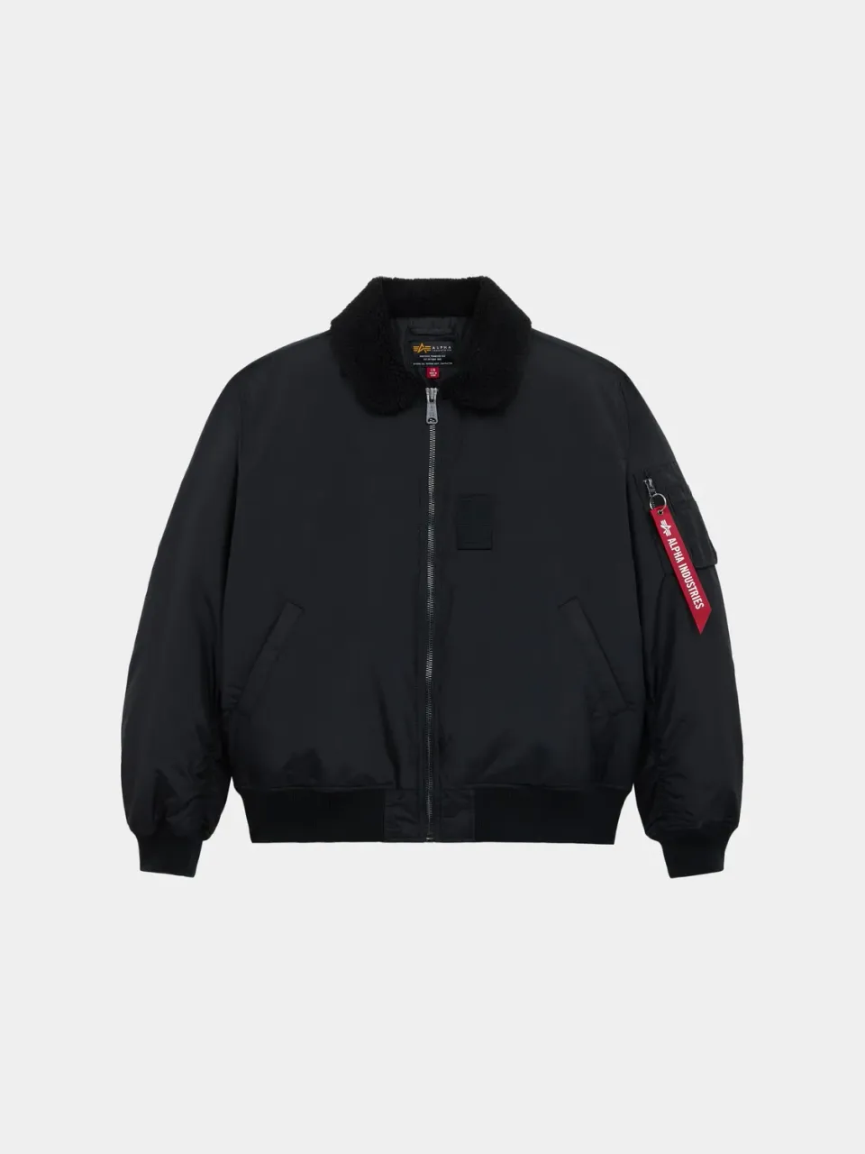 Alpha Industries B-15 Oxford geacă bomber Black groasă