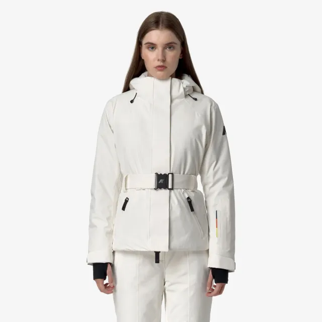 K-Way Chevril Microtwill 2L geaca dama alb ultra-calda