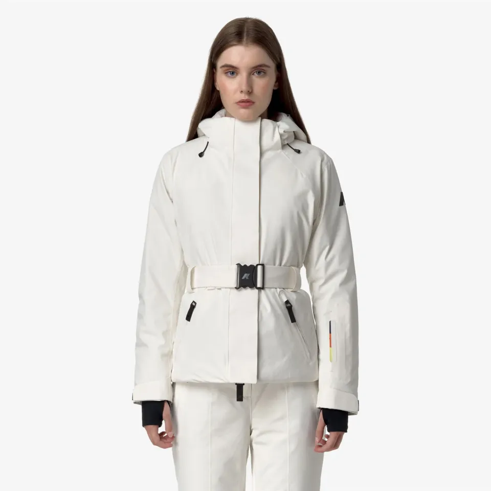 K-Way Chevril Microtwill 2L geaca dama alb ultra-calda