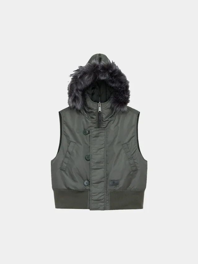 Alpha Industries N-2B Vest vesta dama Field Gray calduroasa
