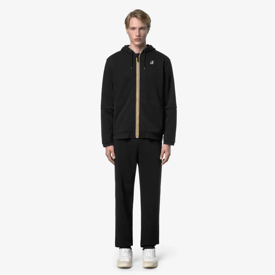 K-Way Philbert Poly Cotton pantaloni Black Pure fleece