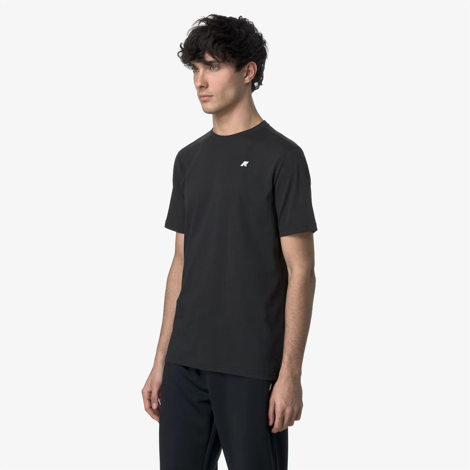 K-Way Odom Jersey Slim tricou negru bărbați