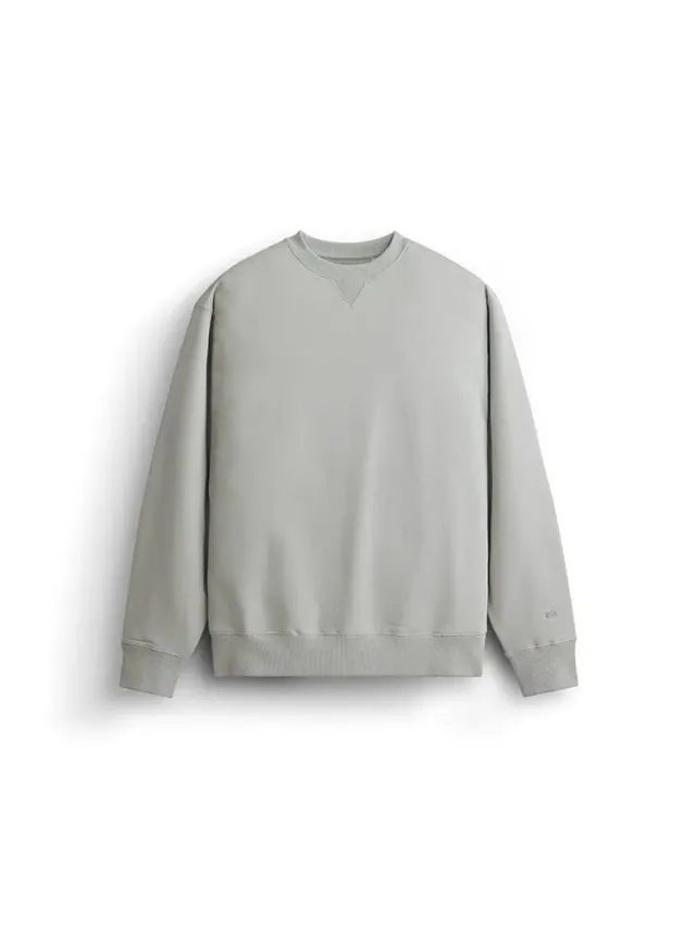 Alpha Industries Essential French Terry Crewneck Gen II bluză gri deschis ușoară