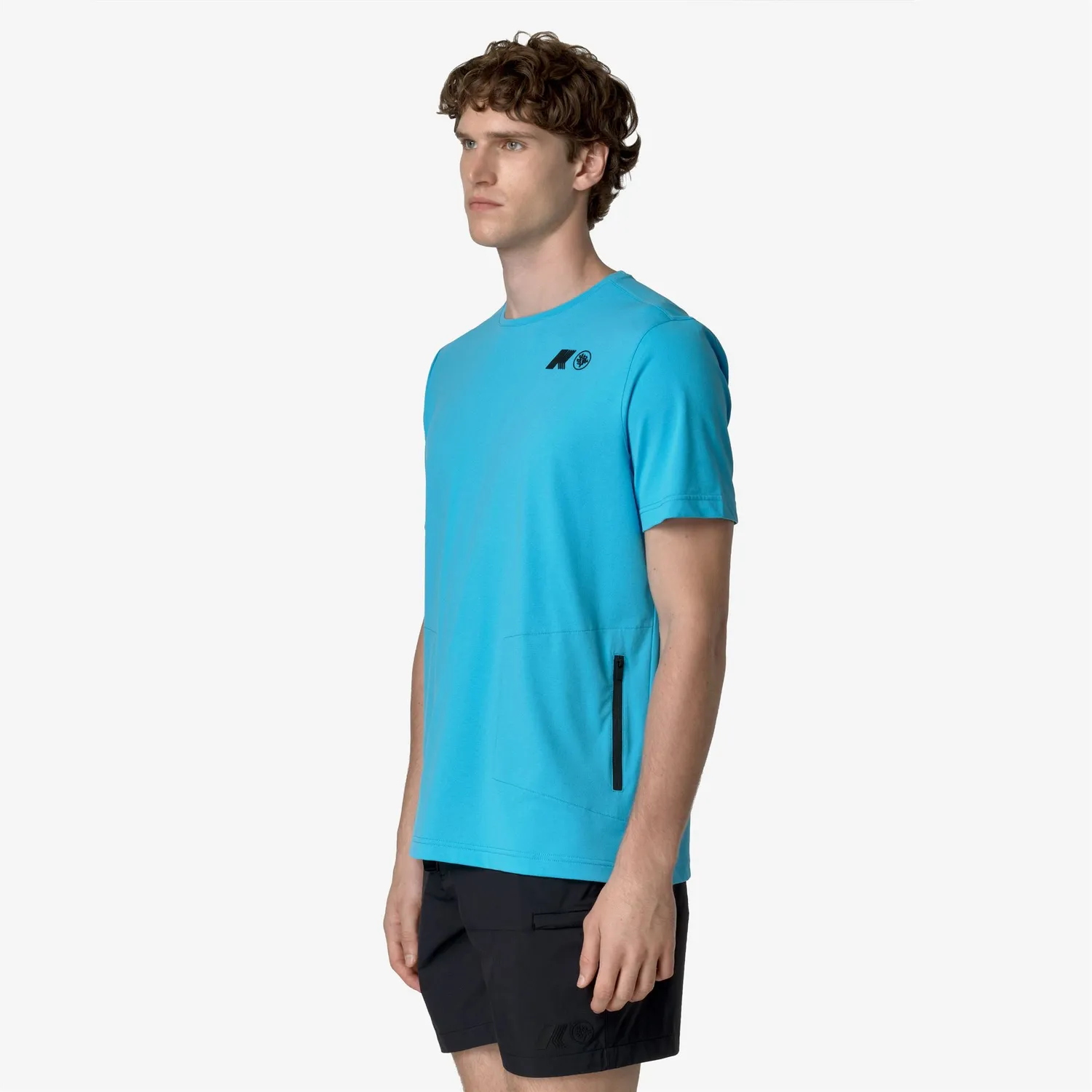 K-Way Seril Coral Gardeners tricou Blue Lagoon poliester reciclat