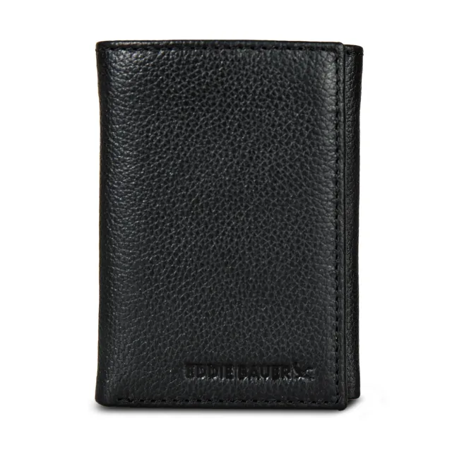 Eddie Bauer Signature portofel piele negru trifold