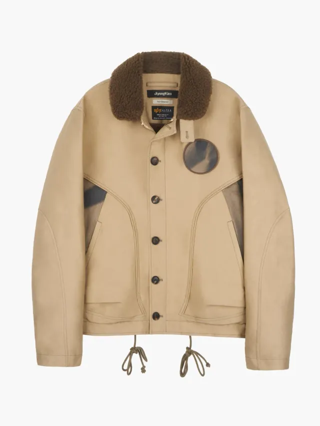Alpha Industries Jiyongkim Deck geaca verde groasă călduros