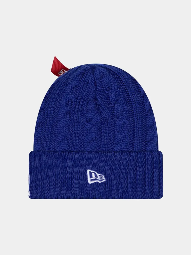 Alpha Industries Dodgers x New Era căciulă Deep Royal lână merinos