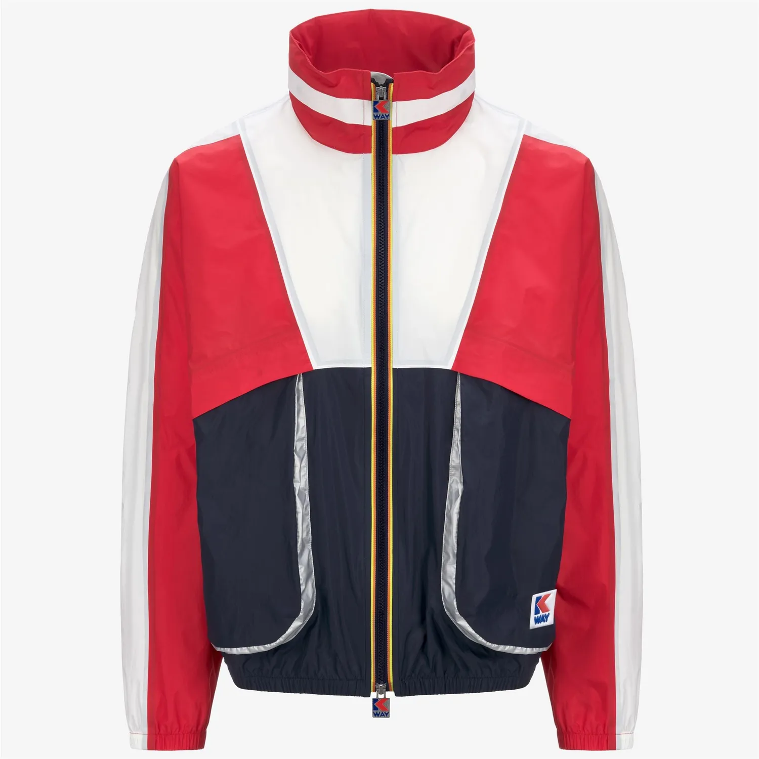 K-Way 7002 Full Zip geaca unisex tricolor scurta gluga