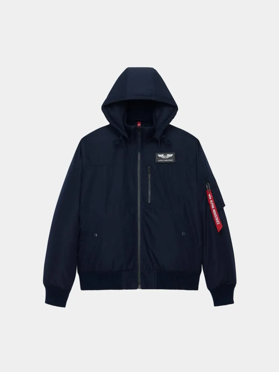 Alpha Industries MA-1 Hooded Rib geaca bomber neagra