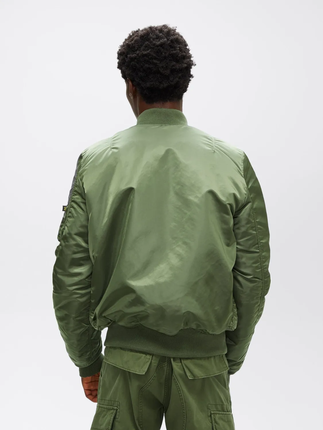 Alpha Industries MA-1 Slim Fit geacă bomber neagră reversibilă