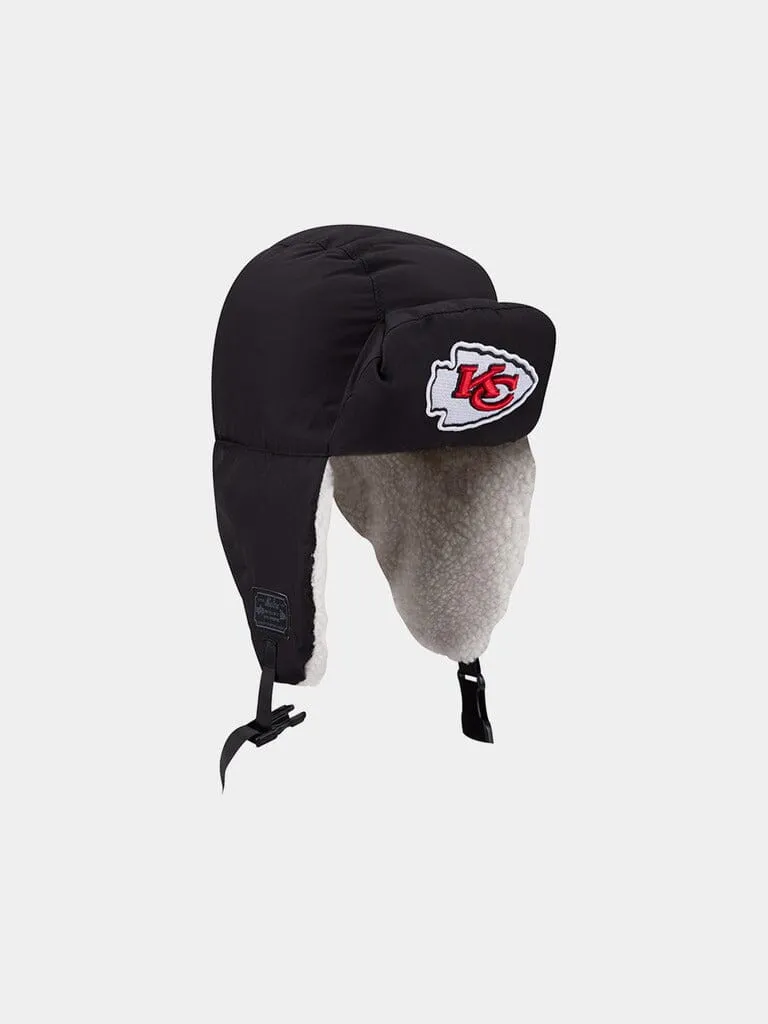 Alpha Industries Kansas City Chiefs Quilted Trapper caciula neagra