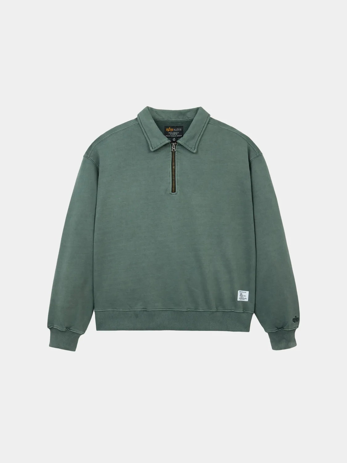 Alpha Industries Essential Battlewash bluza Hickory vintage