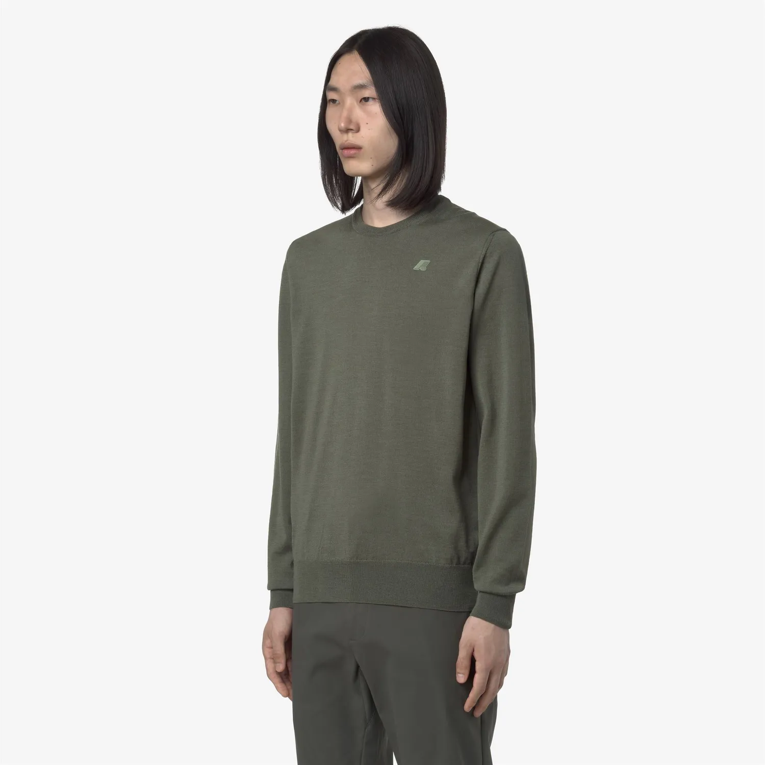 K-Way Sebastien Merino K2142EW pulover lana verde salvie