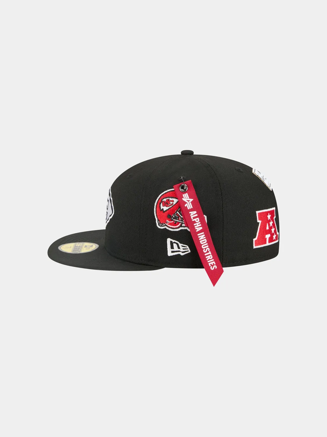 Alpha Industries 59Fifty Kansas City Chiefs șapcă neagră brodată