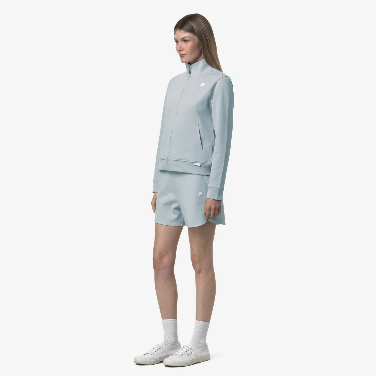 K-Way Otieze Interlock pantaloni scurti albastri dama