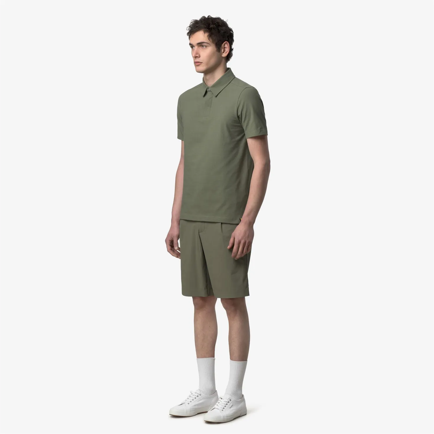 K-Way Vincelle Ice Cotton polo barbati verde elastic