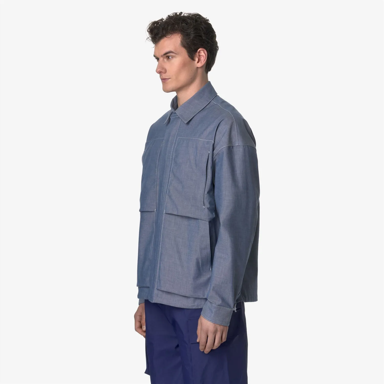 K-Way Kayel K1141WW geaca barbati chambray verde 3 straturi