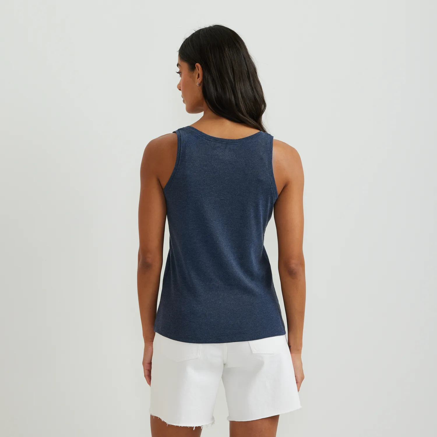 Eddie Bauer Everyday Scoop-Neck Tank maiou galben bumbac