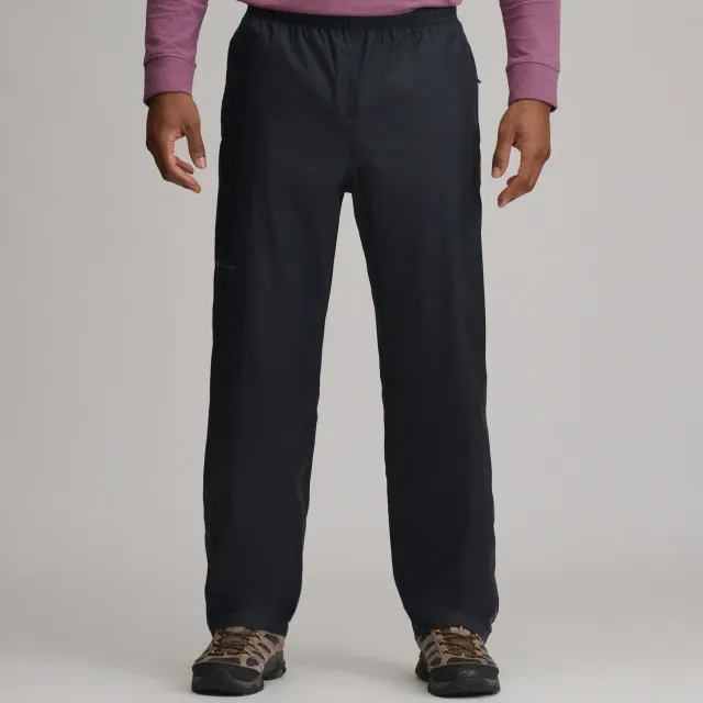 Eddie Bauer RipPac Waterproof pantaloni ploaie negri ușoară