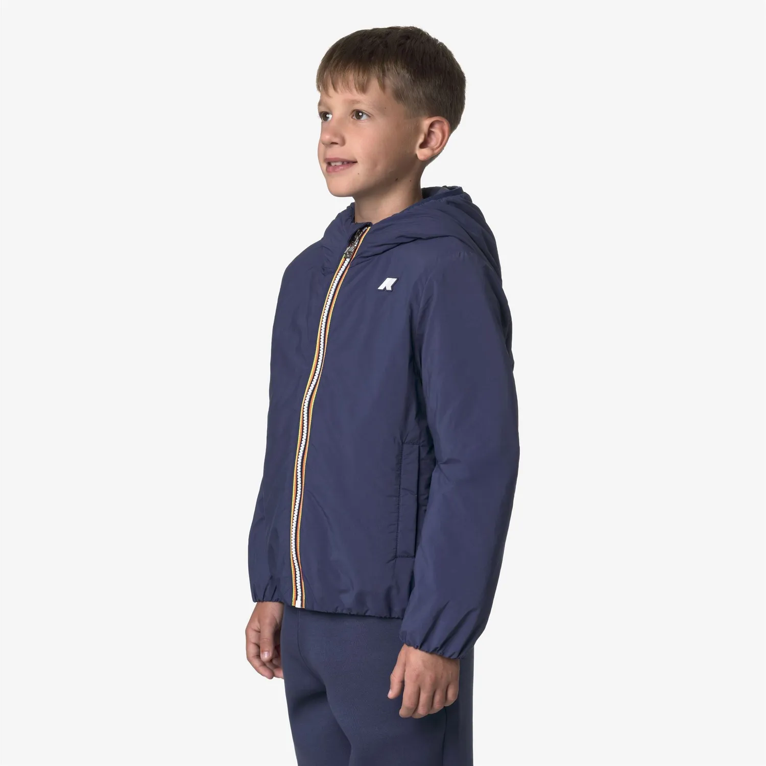 K-Way Jack Plain Warm geaca baieti Blue Deep Cobalt impermeabila