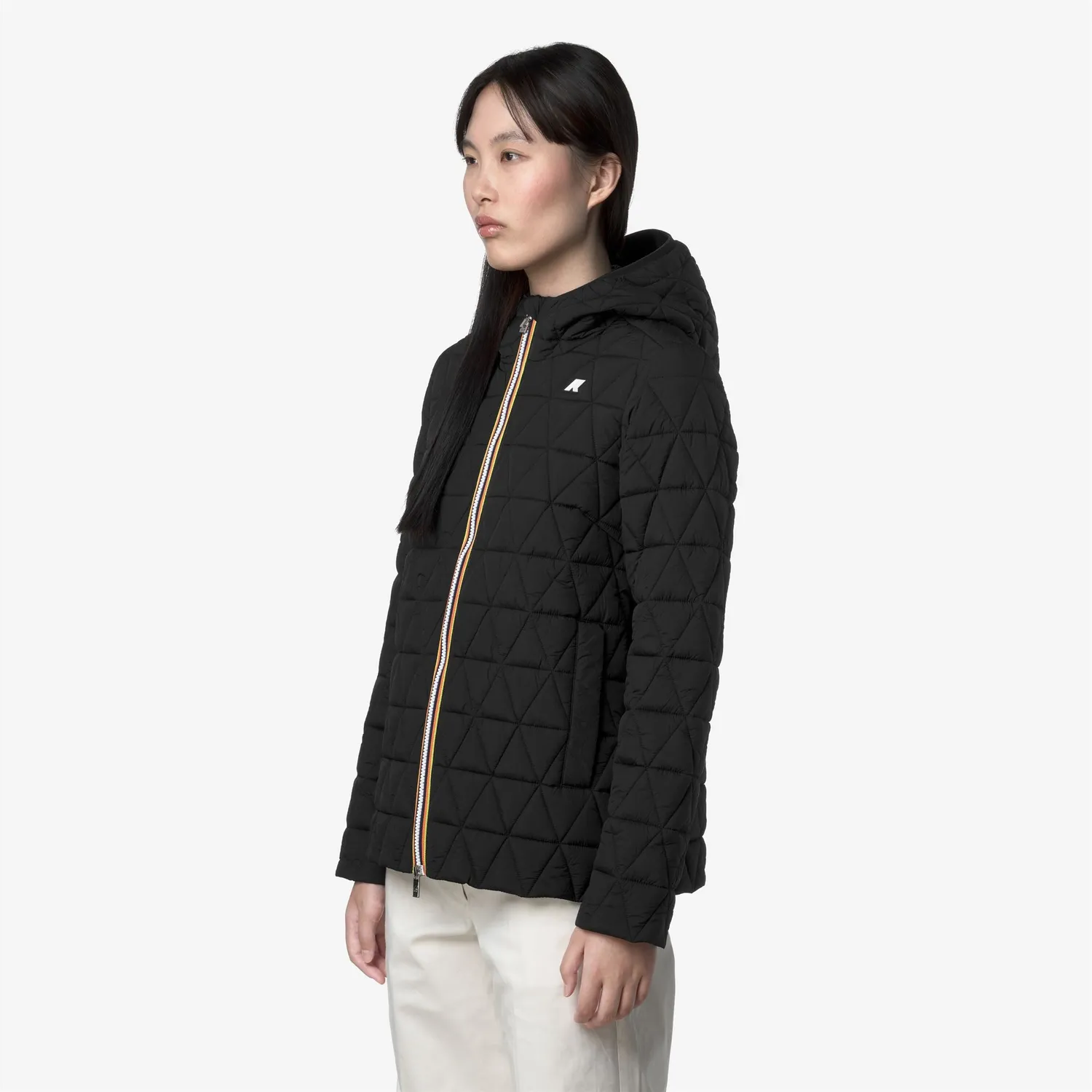 K-Way Madlaine Diamond Quilted Warm geaca scurta neagra dama