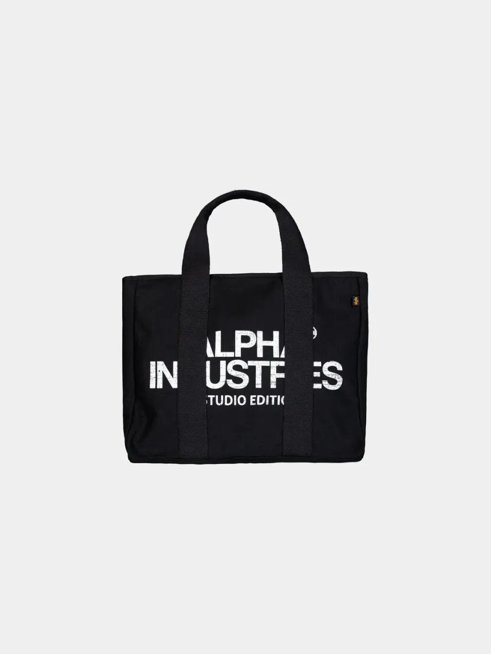 Alpha Industries Studio Tote geanta neagra bumbac 22L