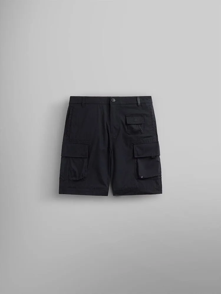 Alpha Industries Convertible pantaloni cargo negri ripstop