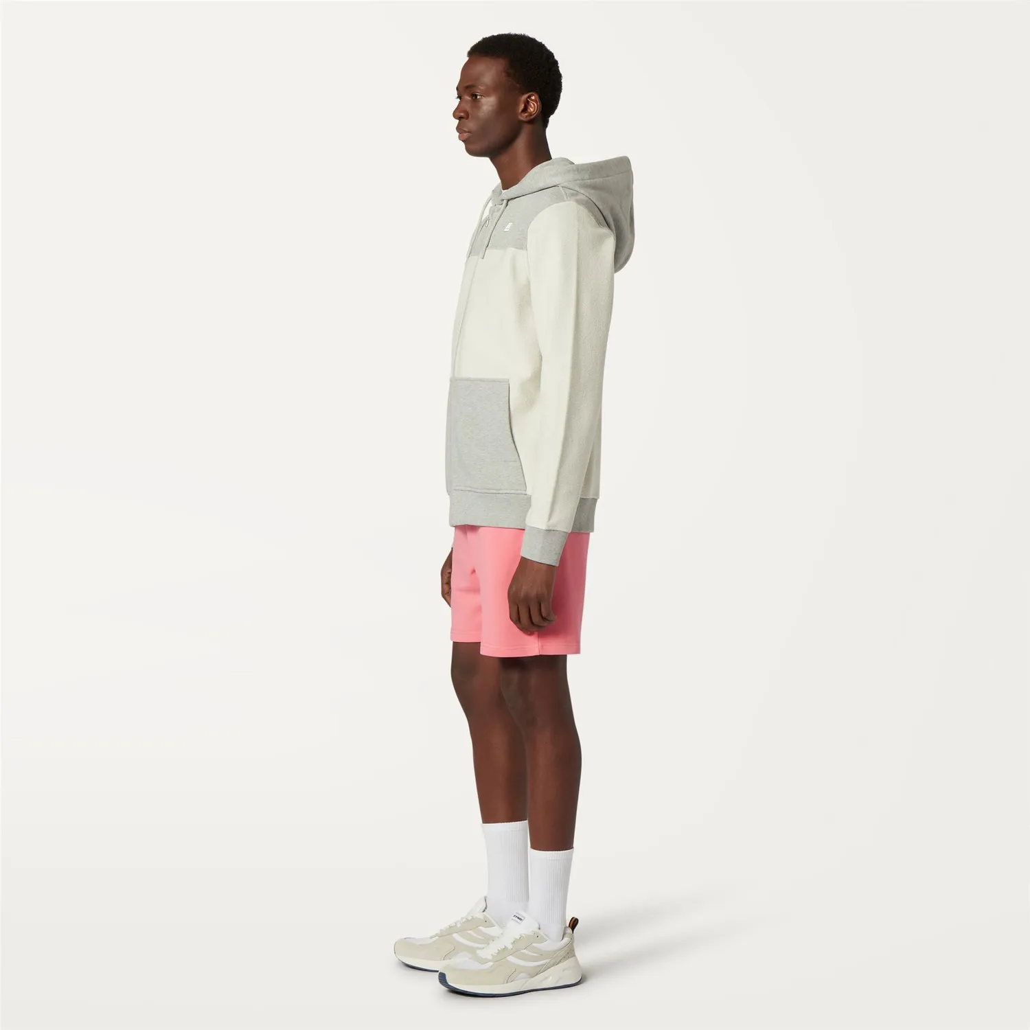 K-Way Le Vrai Dorian Poly Cotton pantaloni scurti roz bumbac