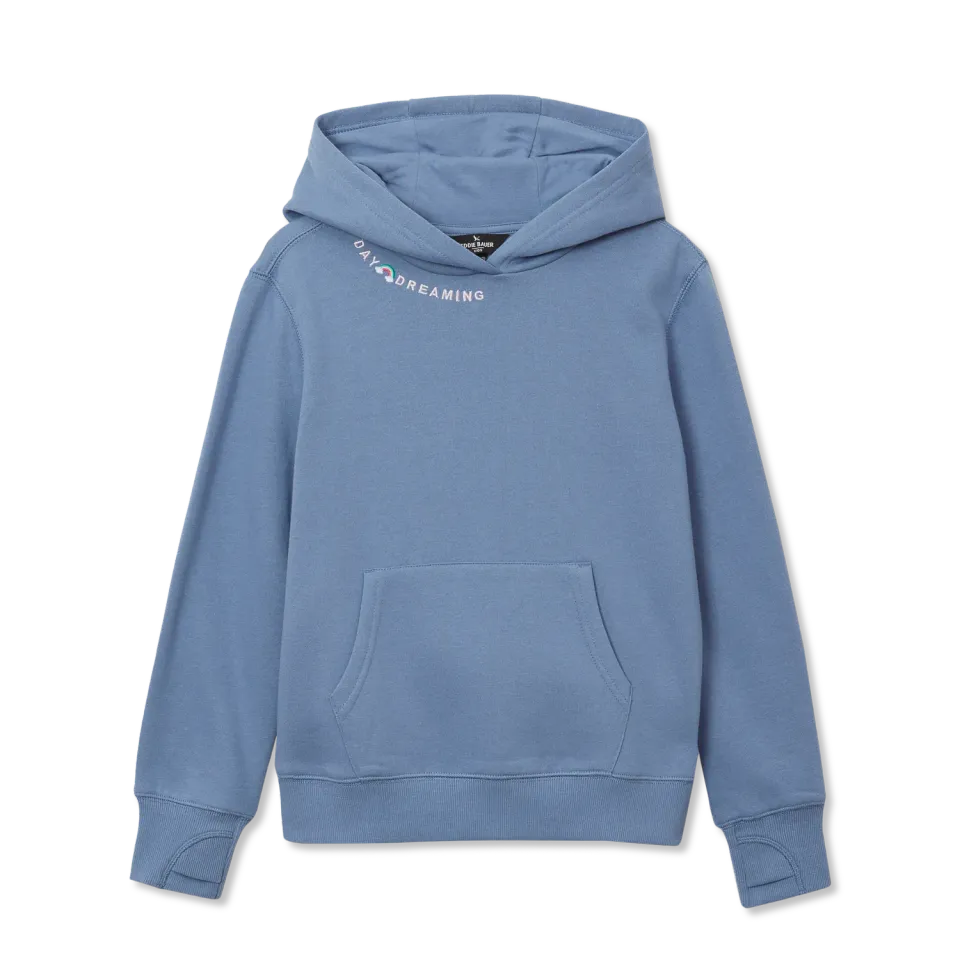 Eddie Bauer Camp Fleece hanorac fete lila cu imprimeu