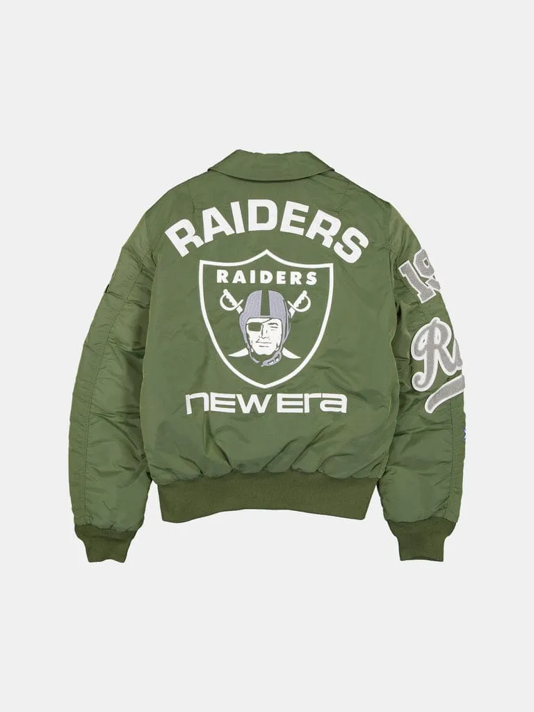 Alpha Industries MA-1 Las Vegas Raiders geaca bomber verde