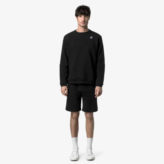 K-Way Casimir pantaloni scurti negri bumbac