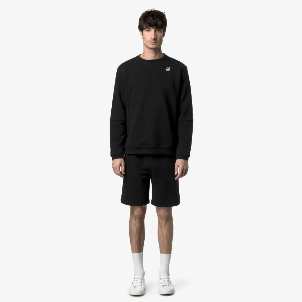 K-Way Casimir pantaloni scurti negri bumbac