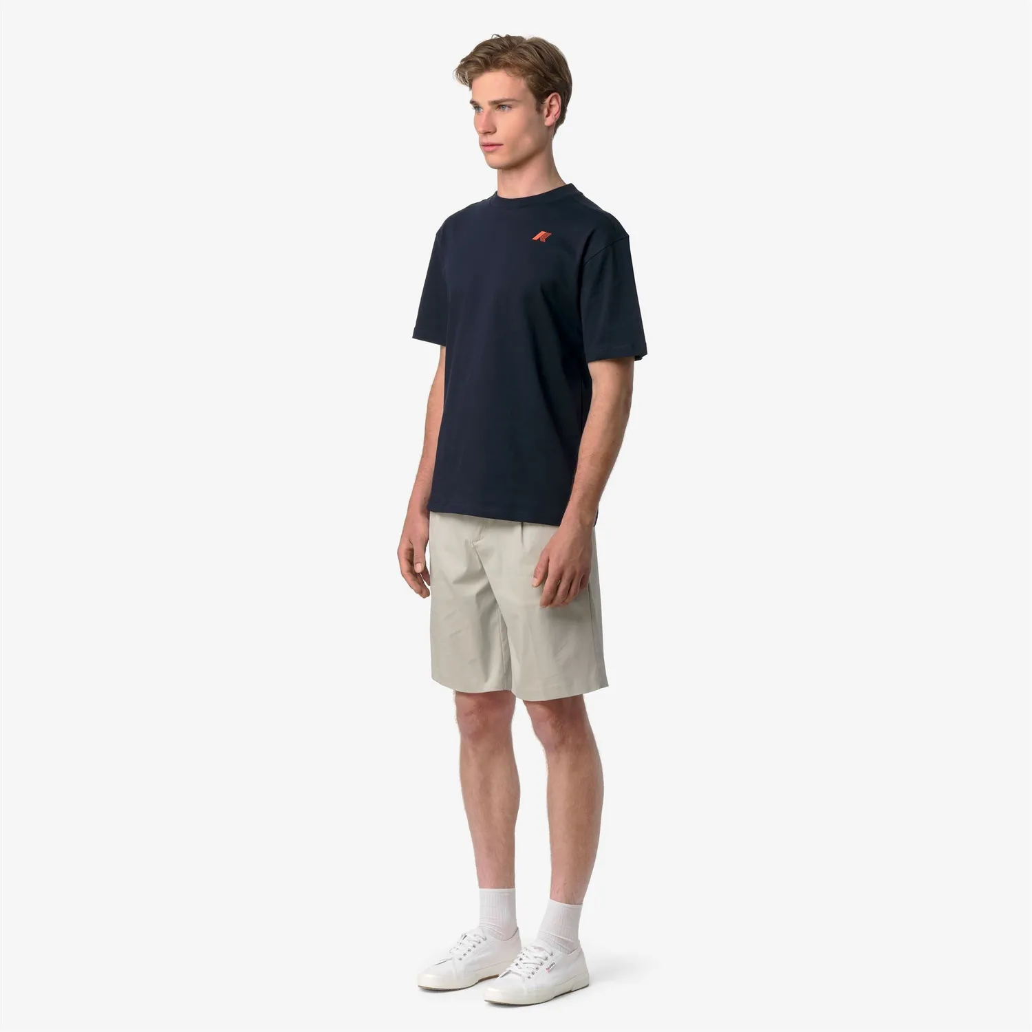 K-Way Solo Jersey Wave tricou barbati albastru depth bumbac