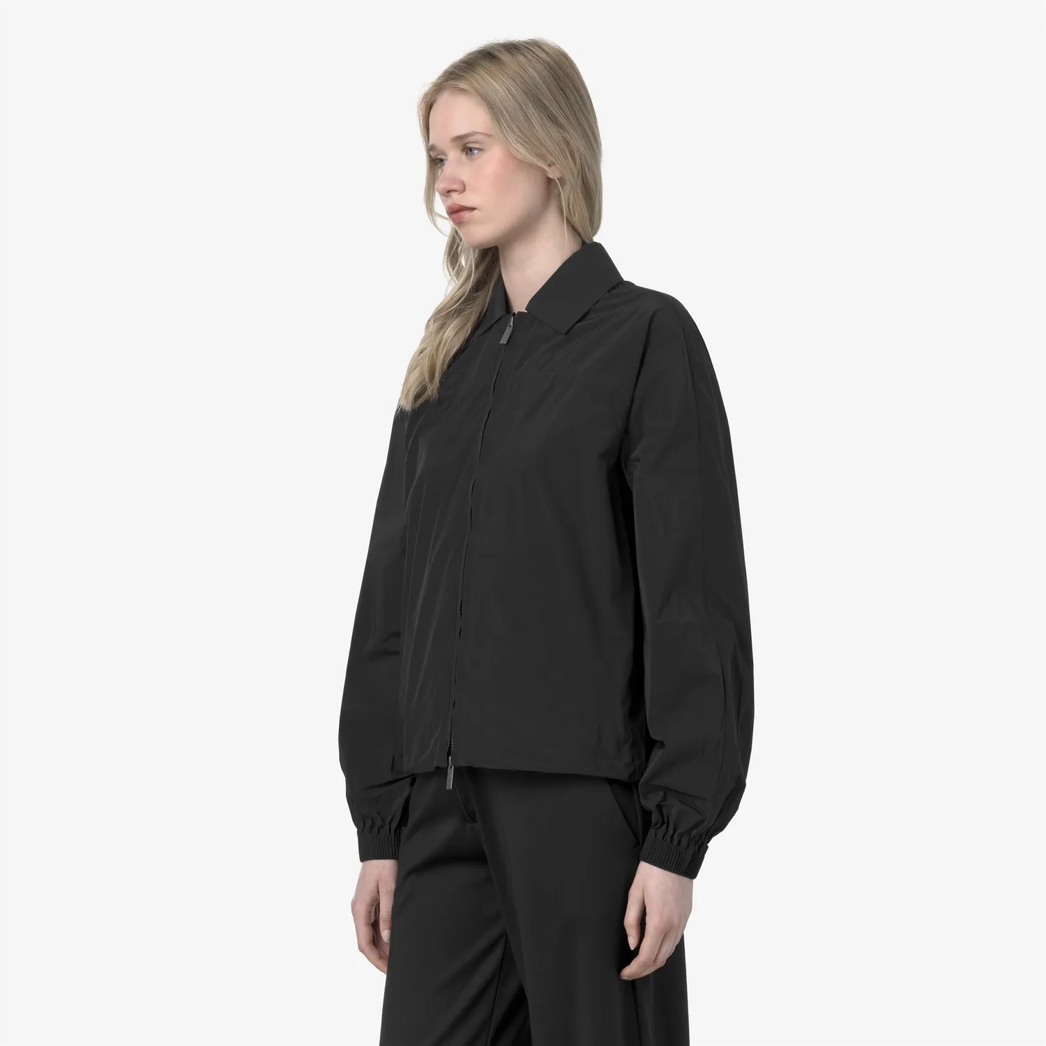 K-Way Jordin geaca dama neagra scurta impermeabila