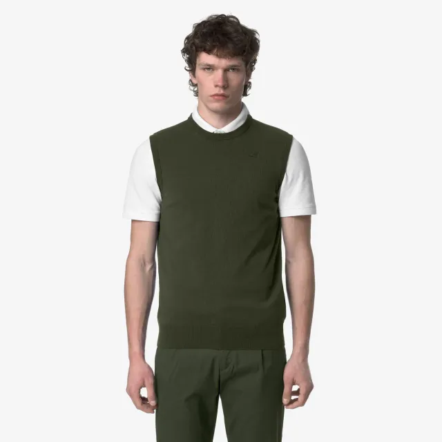 K-Way Jeano Cotton PS vestă Green Africa bumbac