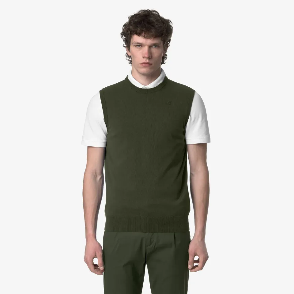 K-Way Jeano Cotton PS vestă Green Africa bumbac